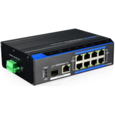 Industrial 8 Channel PoE Switch